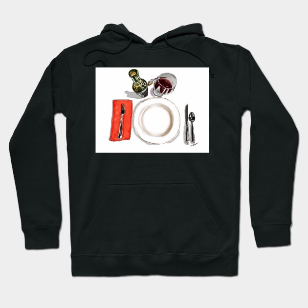 Cabernet with Dinner! Hoodie by kschowe